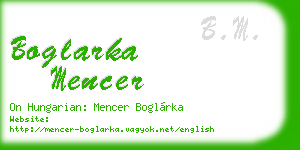 boglarka mencer business card